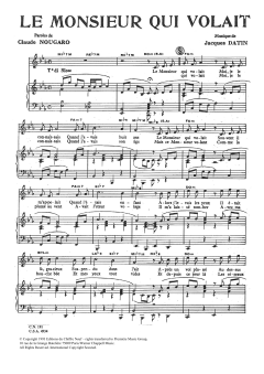 Monsieur Qui Volait von Claude Nougaro (Download) 