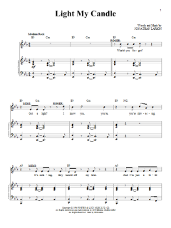 Light My Candle von Jonathan Larson (Download) 