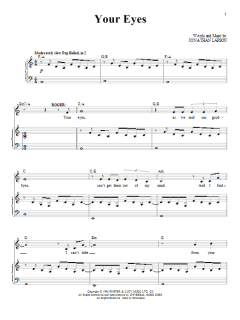 Your Eyes von Jonathan Larson (Download) 