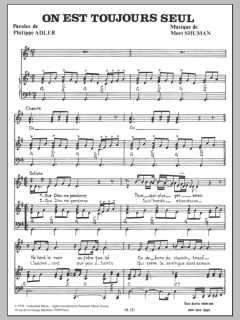 On Est Toujours Seul von Mort Shuman (Download) 