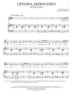 Uptown, Downtown von Stephen Sondheim (Download) 