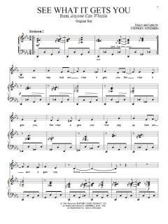 See What It Gets You von Stephen Sondheim (Download) 