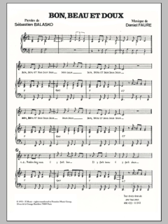 Bon Beau Et Doux von Daniel Faure (Download) 