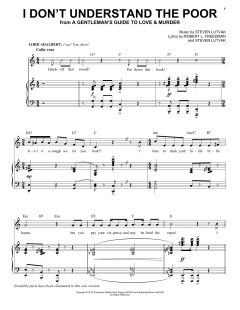 I Don't Understand The Poor von Steven Lutvak (Download) 