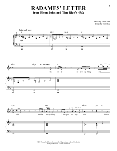 Radames' Letter von Tim Rice (Download) 