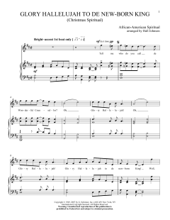 Glory Hallelujah To De New-born King (Download) 