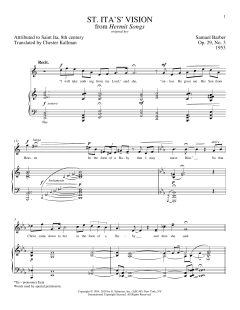 St. Ita's Vision von Samuel Barber (Download) 