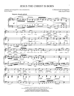 Jesus, The Christ, Is Born von John Jacob Niles (Download) 