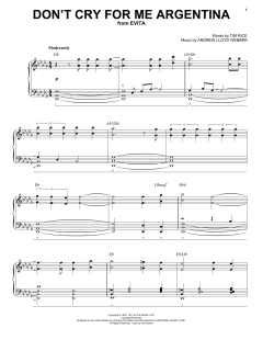 Don't Cry For Me Argentina von Madonna (Download) 
