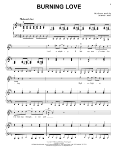 Burning Love von Elvis Presley (Download) 