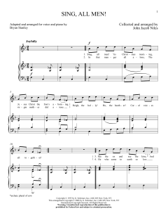 Sing, All Men! von John Jacob Niles (Download) 