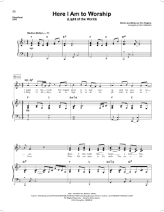 Here I Am To Worship (Light Of The World) von Tim Hughes (Download) 