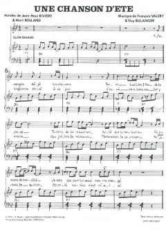 Une Chanson D'ete von Francois Valery (Download) 