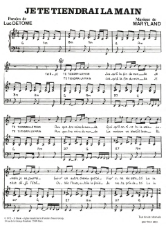 Je Te Tiendrai La Main von Laurent Rossi (Download) 
