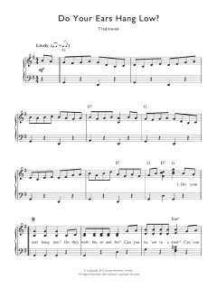 Do Your Ears Hang Low von Traditional (Download) 