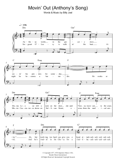 Movin' Out (Anthony's Song) von Billy Joel (Download) 