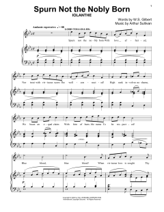 Spurn Not The Nobly Born von Gilbert & Sullivan (Download) 