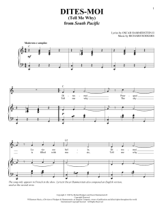 Dites-Moi (Tell Me Why) von Rodgers & Hammerstein (Download) 