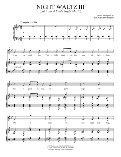Night Waltz III von Stephen Sondheim (Download) 