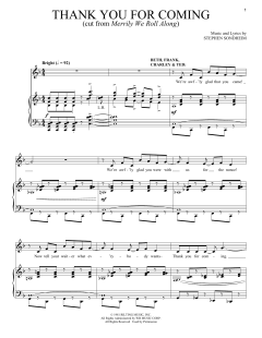 Thank You For Coming von Stephen Sondheim (Download) 