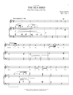 The Sea-Bird von Roger Quilter (Download) 
