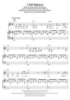 I Still Believe von Alain Boublil (Download) 