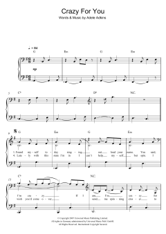 Crazy For You von Adele (Download) 