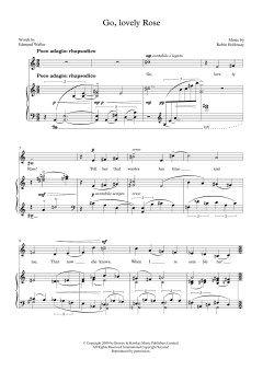 Go, lovely Rose (for mezzo-soprano and piano) von Robin Holloway (Download) 