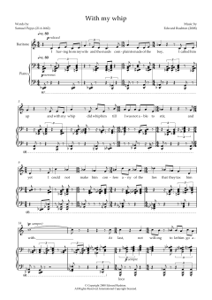 With my Whip (for baritone and piano) von Edward Rushton (Download) 