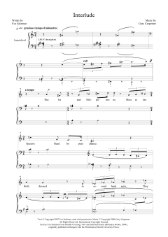 Interlude (for mezzo-soprano and harpsichord) von Gary Carpenter (Download) 