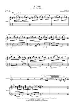 A Coat (for baritone and piano) von Roderick Williams (Download) 