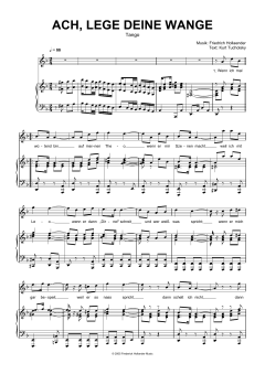 Ach, Lege Deine Wange von Kurt Tucholsky (Download) 