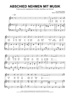 Abschiednehmen Mit Musik von Robert Gilbert (Download) 