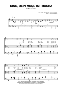 Kind, Dein Mund Ist Musik! von Robert Liebmann (Download) 