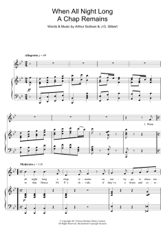 When All Night Long A Chap Remains von Gilbert & Sullivan (Download) 