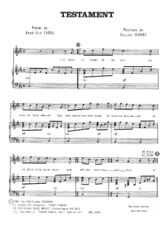 Testament von Gilles Servat (Download) 