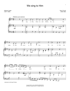 We Sing To Him von Henry Purcell (Download) 