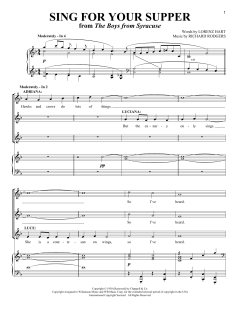 Sing For Your Supper von Lorenz Hart (Download) 