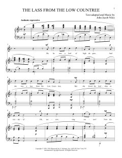 The Lass From The Low Countree von John Jacob Niles (Download) 