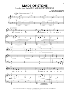 Made Of Stone von Alan Menken (Download) 