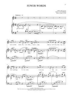Fewer Words von Ricky Ian Gordon (Download) 