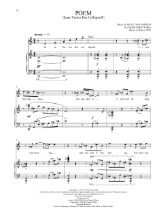 Poem (Lana Turner Has Collapsed!) von Ricky Ian Gordon (Download) 