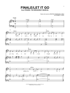 Finale / Let It Go von Robert Lopez (Download) 