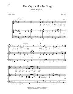 Mariä Wiegenlied (The Virgin's Slumber Song) (Reger) von Max Reger (Download) 