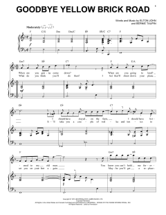Goodbye Yellow Brick Road von Elton John (Download) 