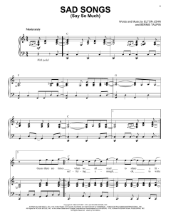 Sad Songs (Say So Much) von Elton John (Download) 