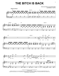 The Bitch Is Back von Elton John (Download) 