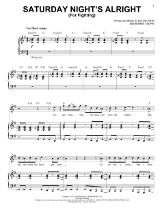 Saturday Night's Alright von Elton John (Download) 