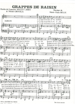 Grappes De Raisin von Francoise Mallet-Joris (Download) 