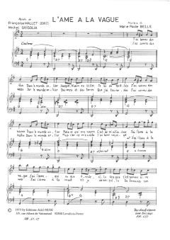 L'ame A La Vague von Francoise Mallet-Joris (Download) 